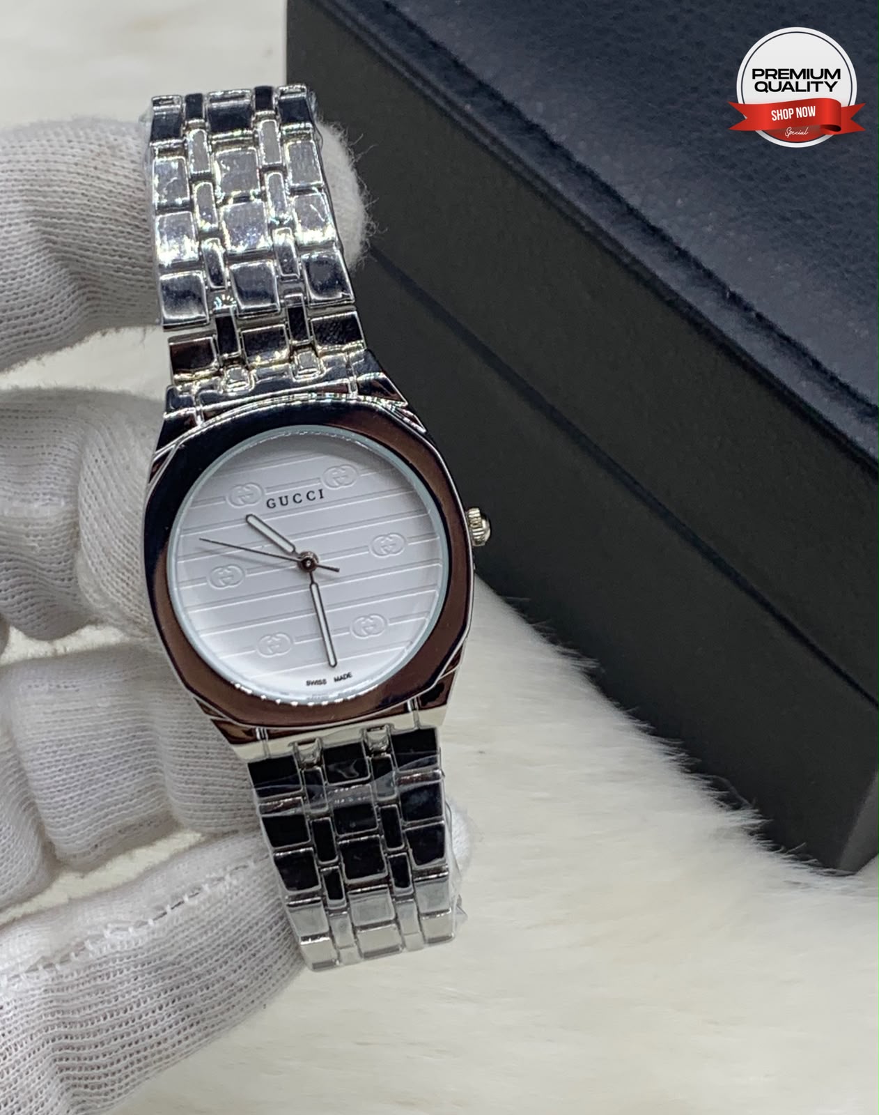 Luxury Women’s Stainless Steel Fashion Watch – Silver & Rose Gold
