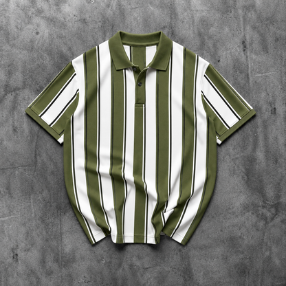 Men's Striped Polo T-Shirt |