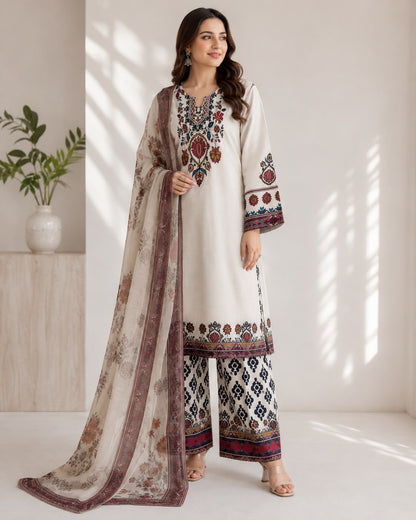Premium Printed 3 Piece Lawn Suit for Women