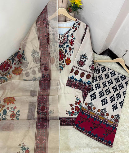 Premium Printed 3 Piece Lawn Suit for Women
