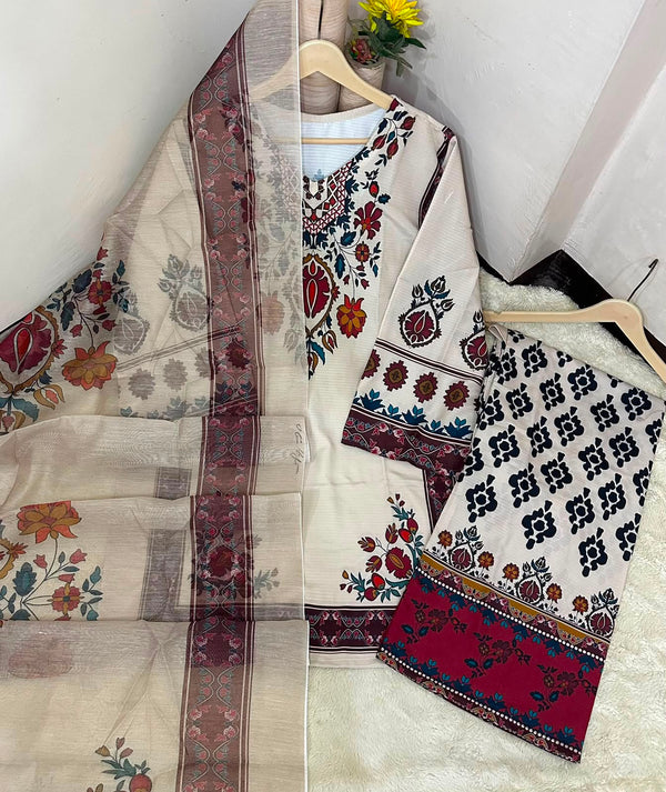 Premium Printed 3 Piece Lawn Suit for Women
