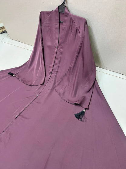 Premium Front Open Nida Abaya for Women – Elegant Dark Teal Islamic Maxi Abaya