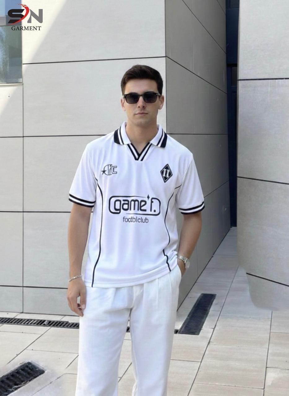 Premium Football Club Polo T-Shirt for Men – Casual Sportswear Jersey