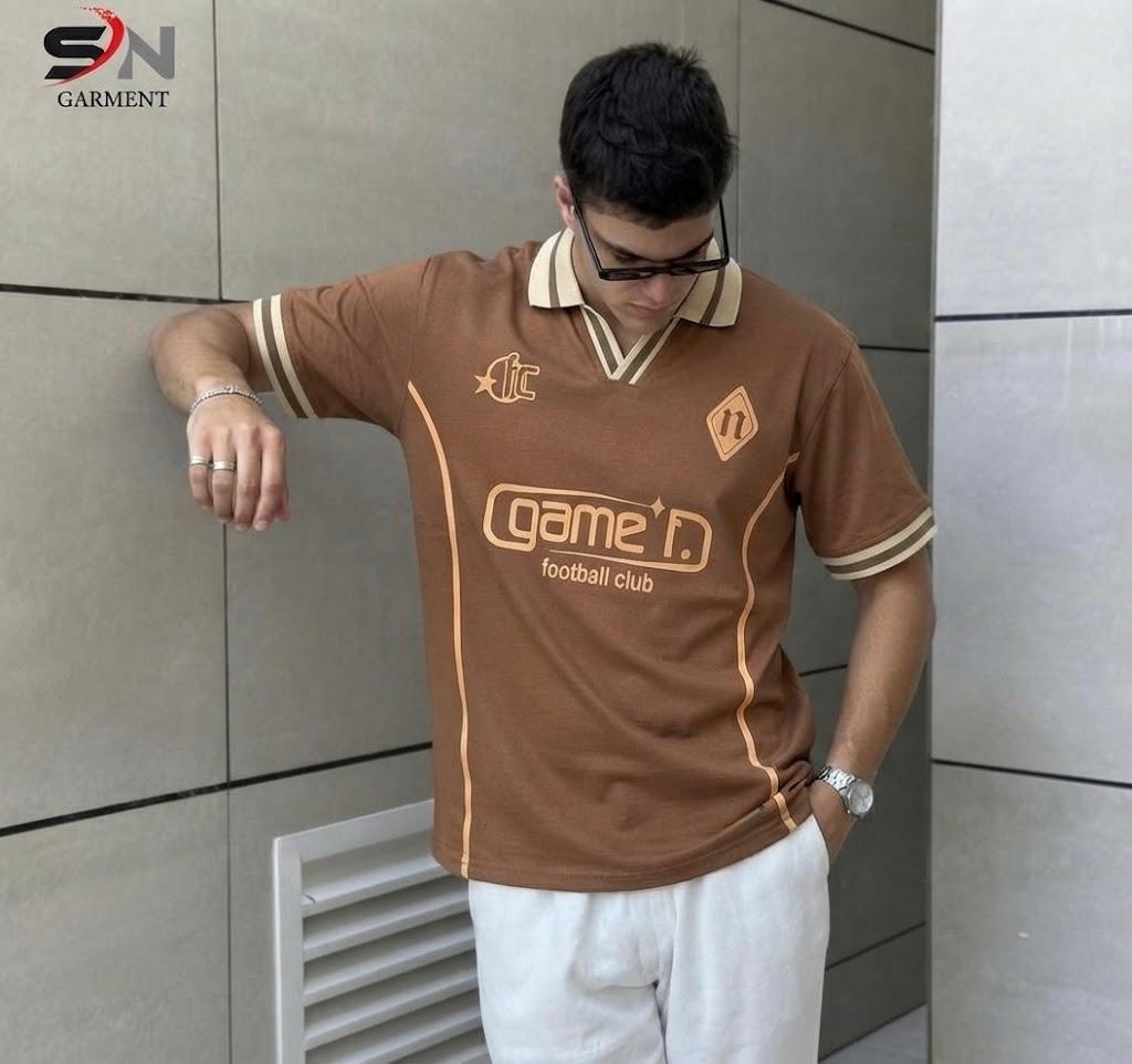 Premium Football Club Polo T-Shirt for Men – Casual Sportswear Jersey