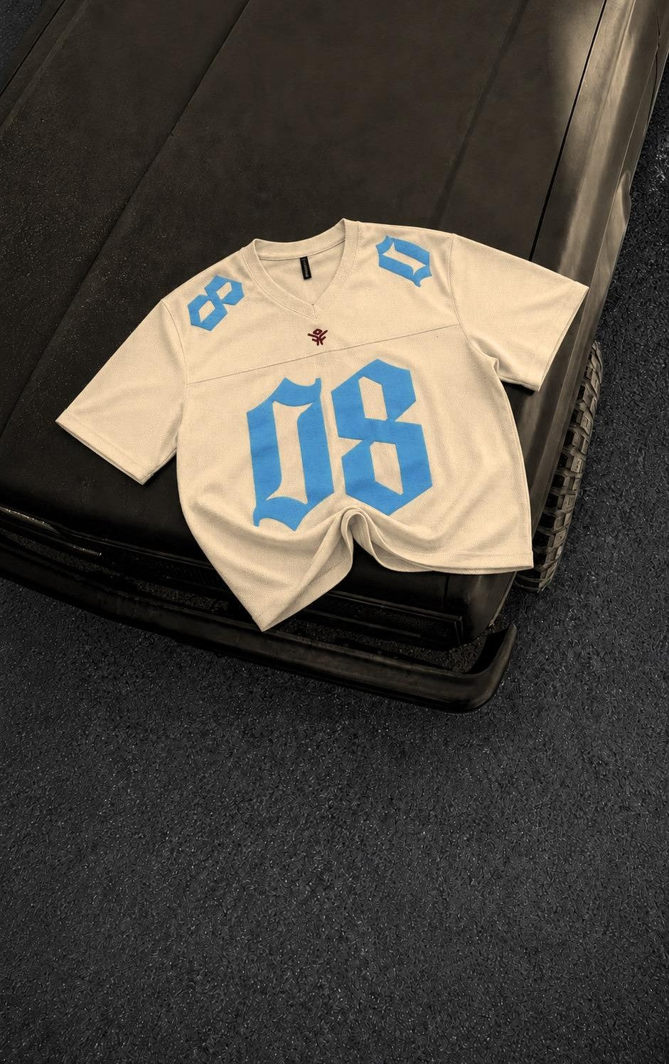 Men's Black 08 Graphic Jersey T-Shirt – Oversized Streetwear