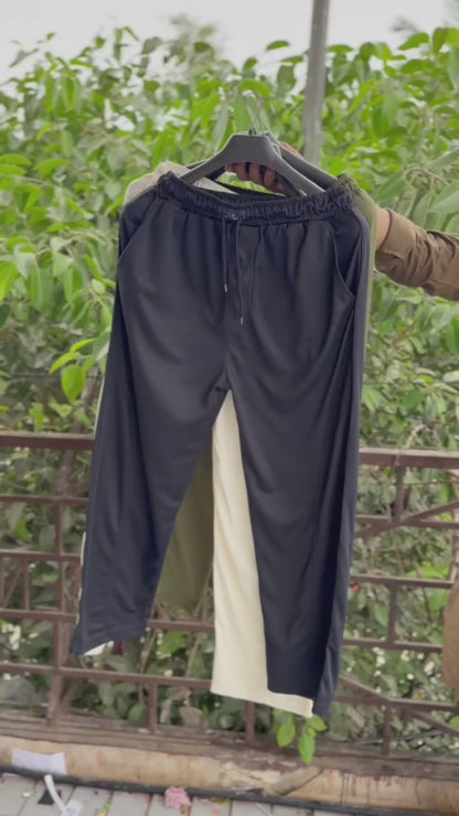 Men's Relaxed Fit Wide-Leg Trousers – Premium Casual Pants